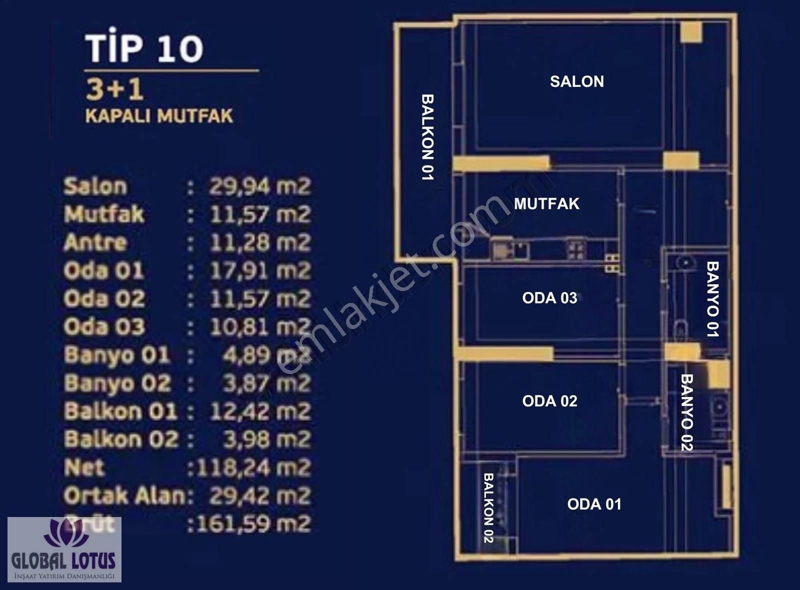 Nest Çamdibi Bornova Satılık 3+1 Daire - Görsel 11