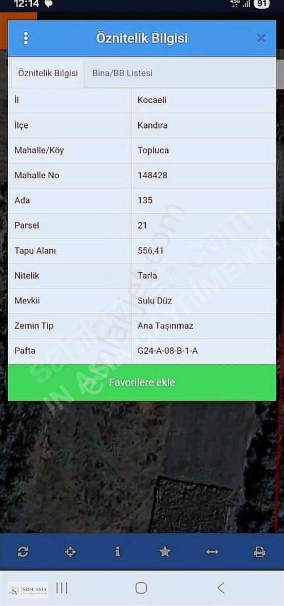 Koceli Kandıra Topluca Mah De Satılık 556 M2
