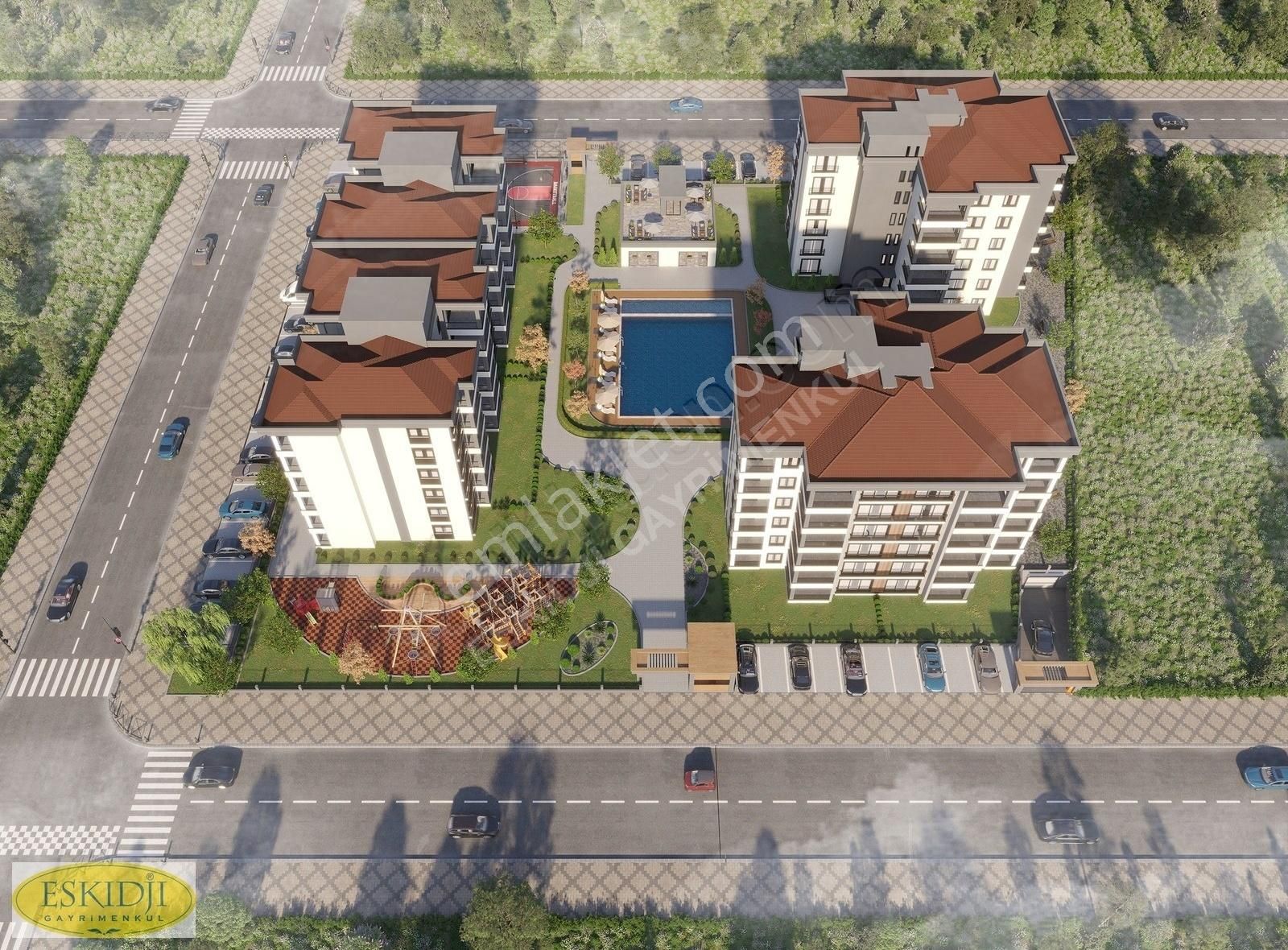 (kepez-hamidiye) İlyada Park 2.etap Lüx Kiralık Arakat 2+1 Daire