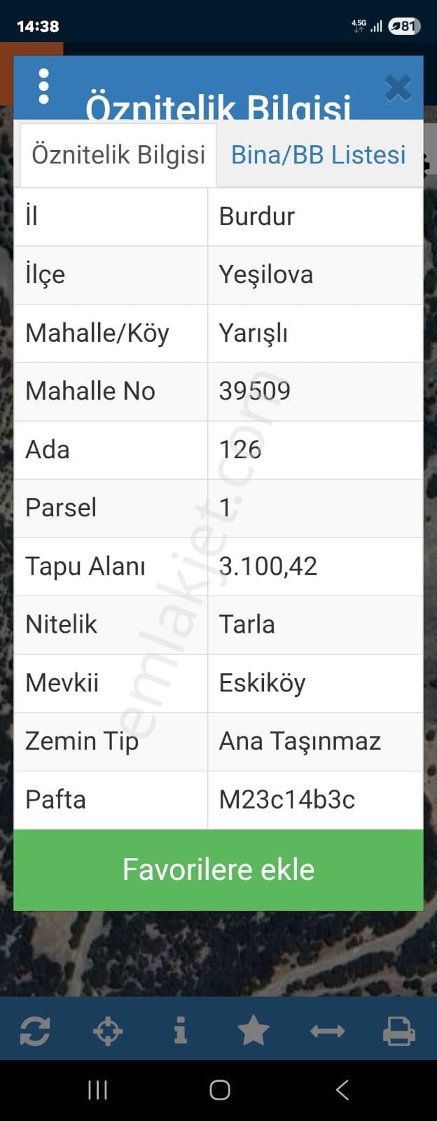 Yeşilova Yarışlıda 3100 M2 Köy'e Yakın Stılık Arazi - Görsel 2