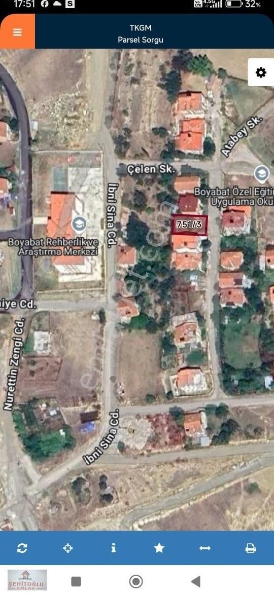 Şehitoğlu Emlak' Çamlıca Mah. 262 M² %40 İmarlı Satılık Arsa