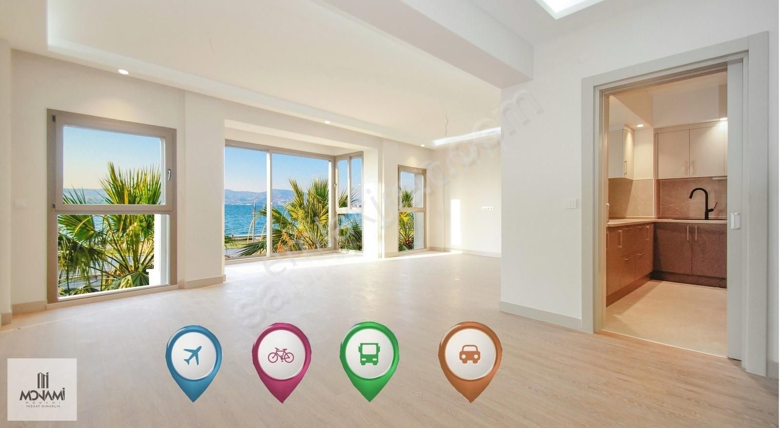 Bina Yapı Sıfır Arakat Lüx Yalı Dairesi 3+1 135m2 Full Deniz