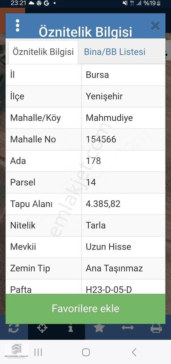 Şekercioğlu Gayrımenkul'den Yenişehir'de 4385 M2 Satılık Tarla - Görsel 2