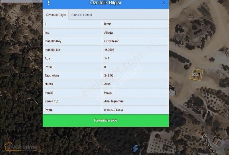 İzmir Aliağa Güzelhisarda 348.53m² Satılık Arsa - Görsel 4