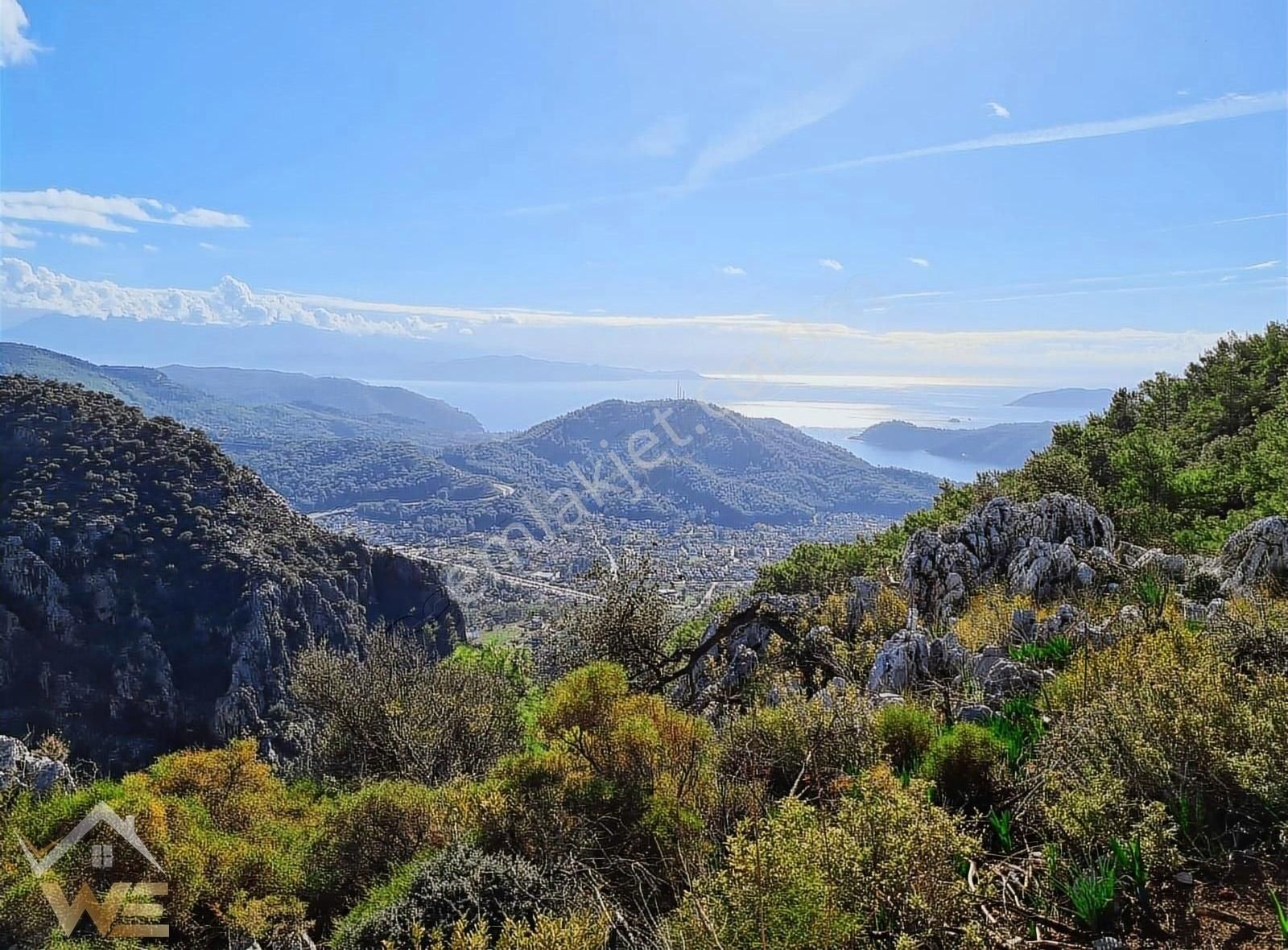 Muğla Göcekte Deniz Manzaralı 2350 M2 Satılık Arsa