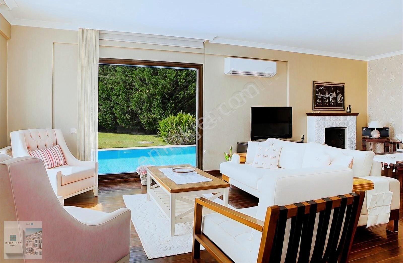 Muğla Bodrum Yalıkavakta 5+1 Müstakil Manzaralı Kiralık Villa - Görsel 19