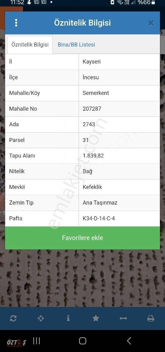 Semerkentte Satılık Uygun Bağ