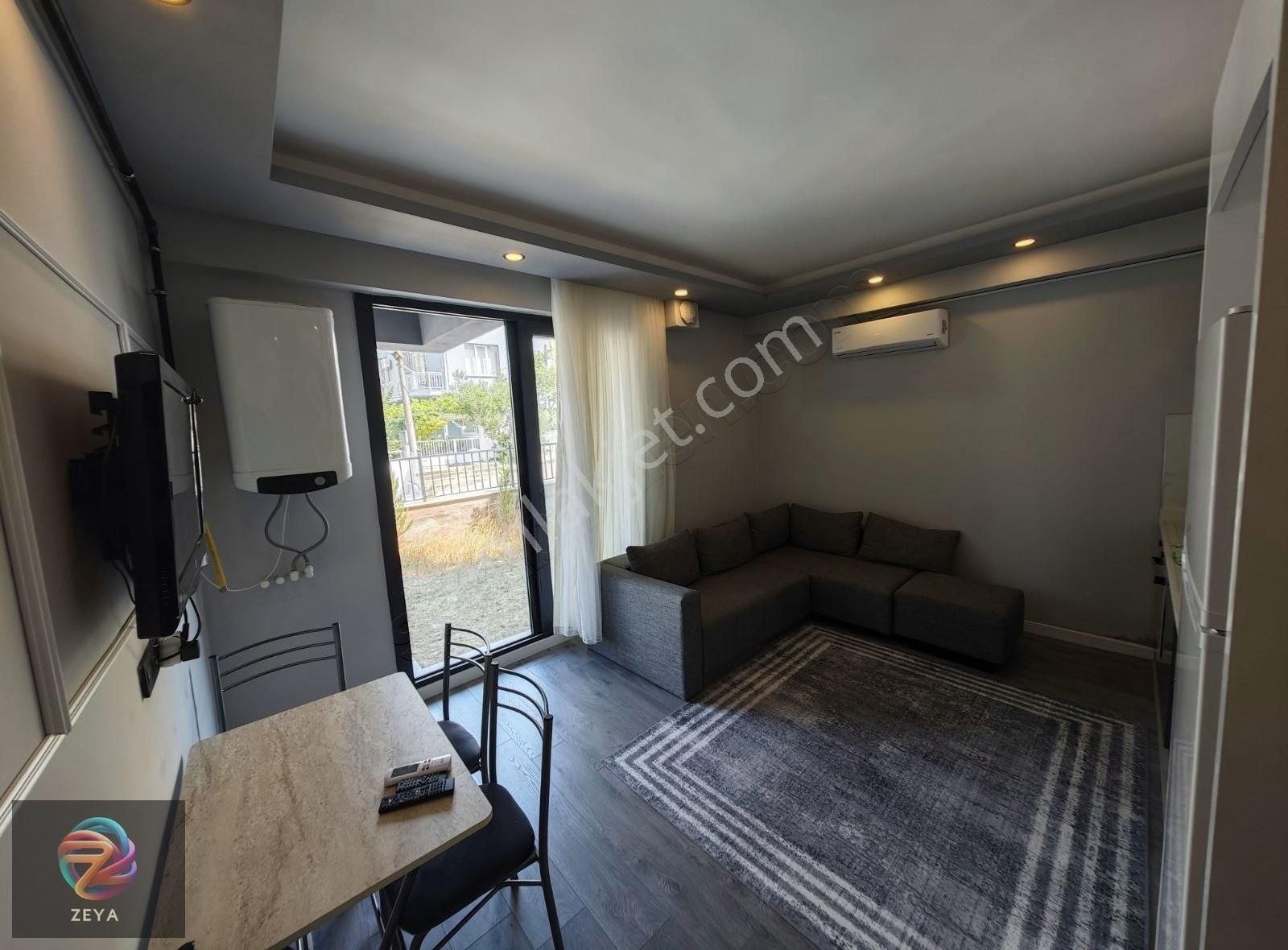 Sökede Kiralık Eşyalı 1+1 Bahçe Katı Aile Apartmanı