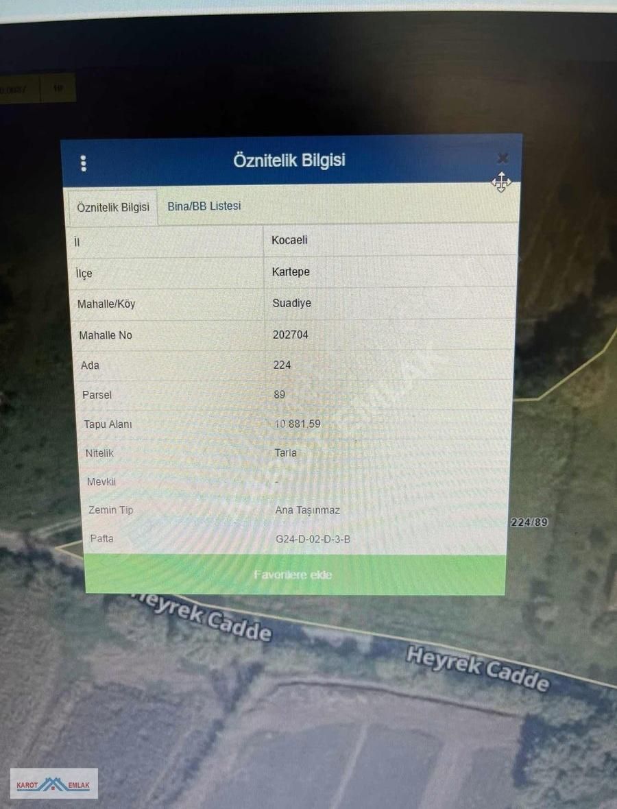 Kartepe Suadiye Heyrek Caddesinde Satılık Arazi - Görsel 2