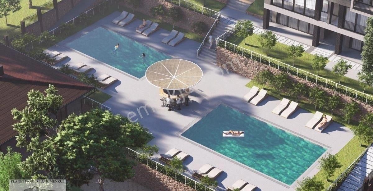 Planet Projeden 0 Bahçe Dubleksi Daire Doğa Deniz Manzaralı Havuzlu