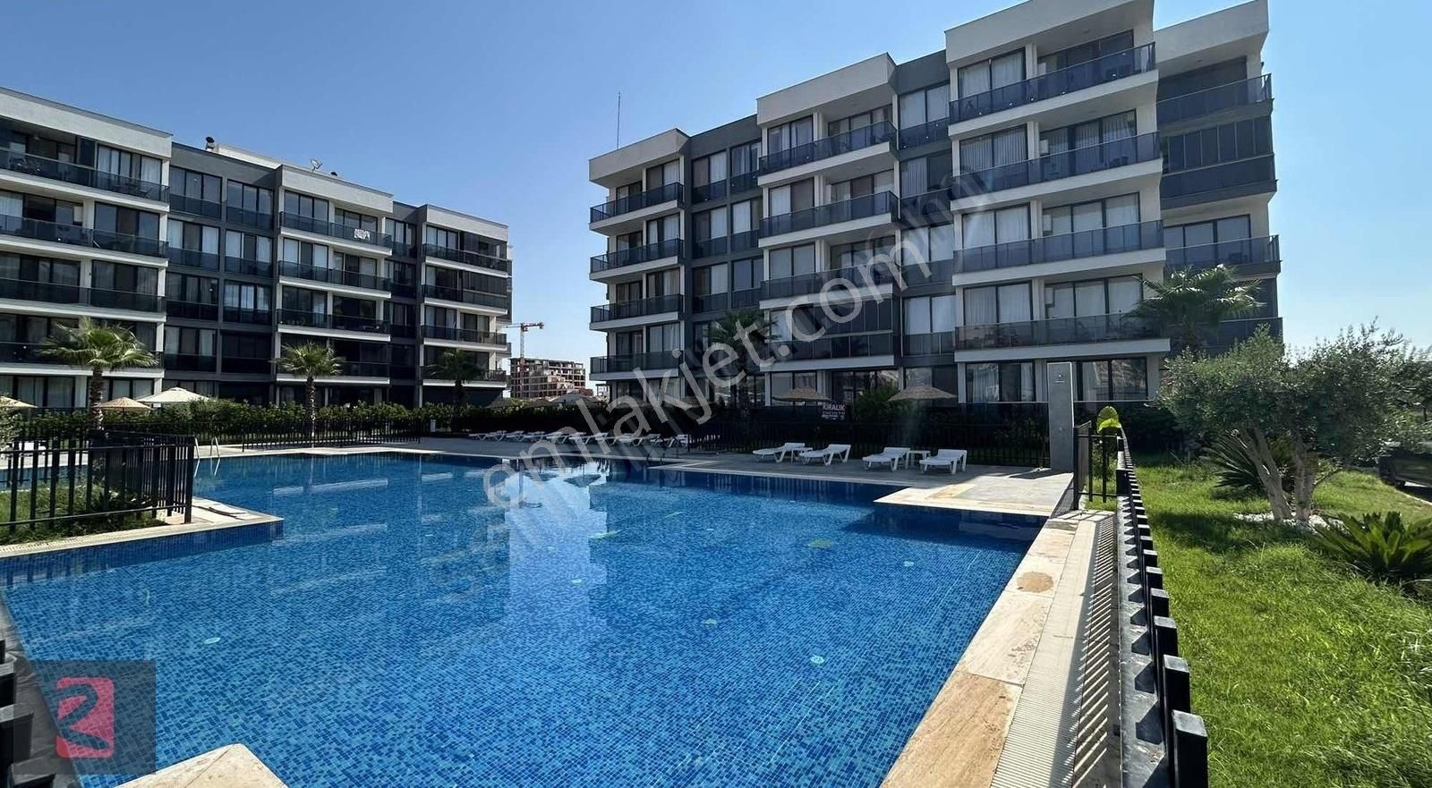 Port Antalya Sitesinde Kiralık Eşyalı 3 Klimalı 2+1 Daire