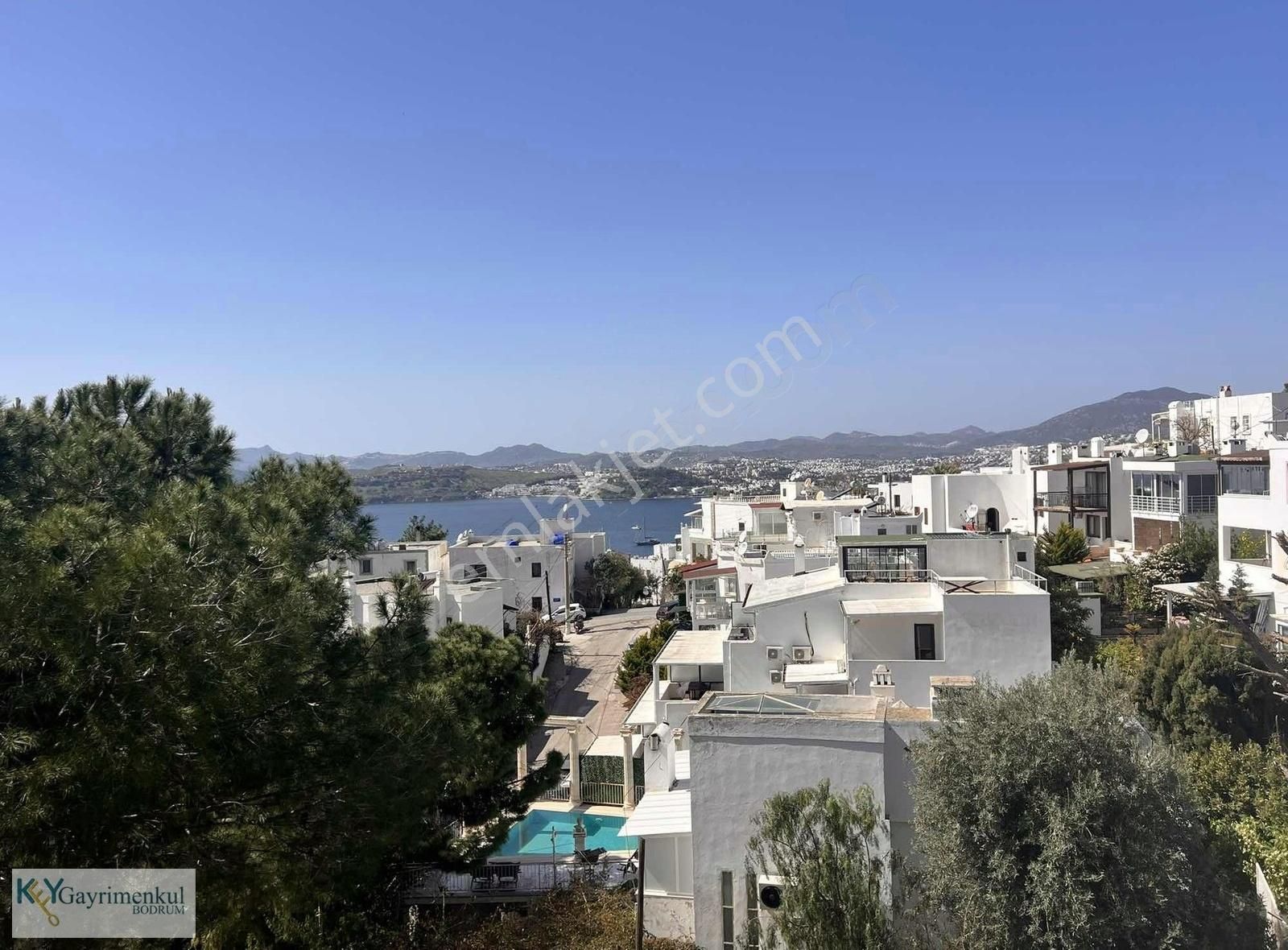Bodrum Kumbahçe'de 3+1 Deniz Manzaralı Dubleks