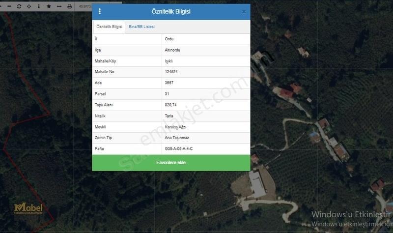 Altınordu Işıklı Mevki Satılık 820 M2 Doğa Manzaralı Arsa - Görsel 6