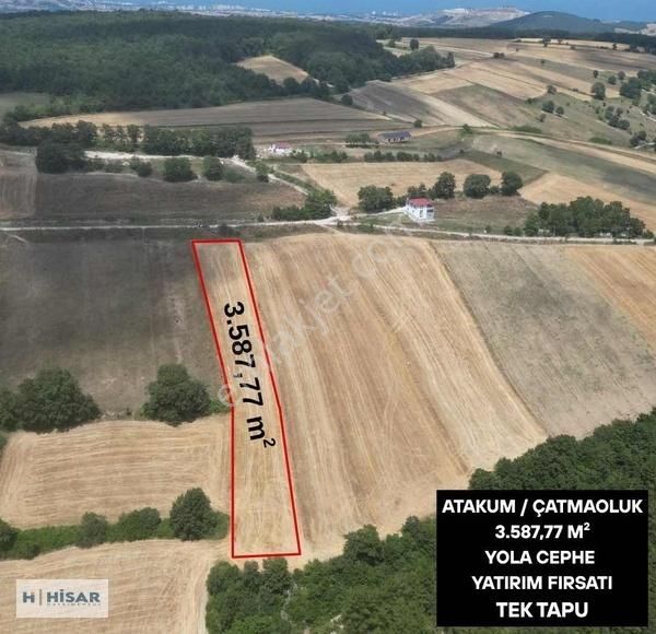 Hisardan Atakum Çatmaoluk'ta,yola Cephe,tek Tapu Tarla.