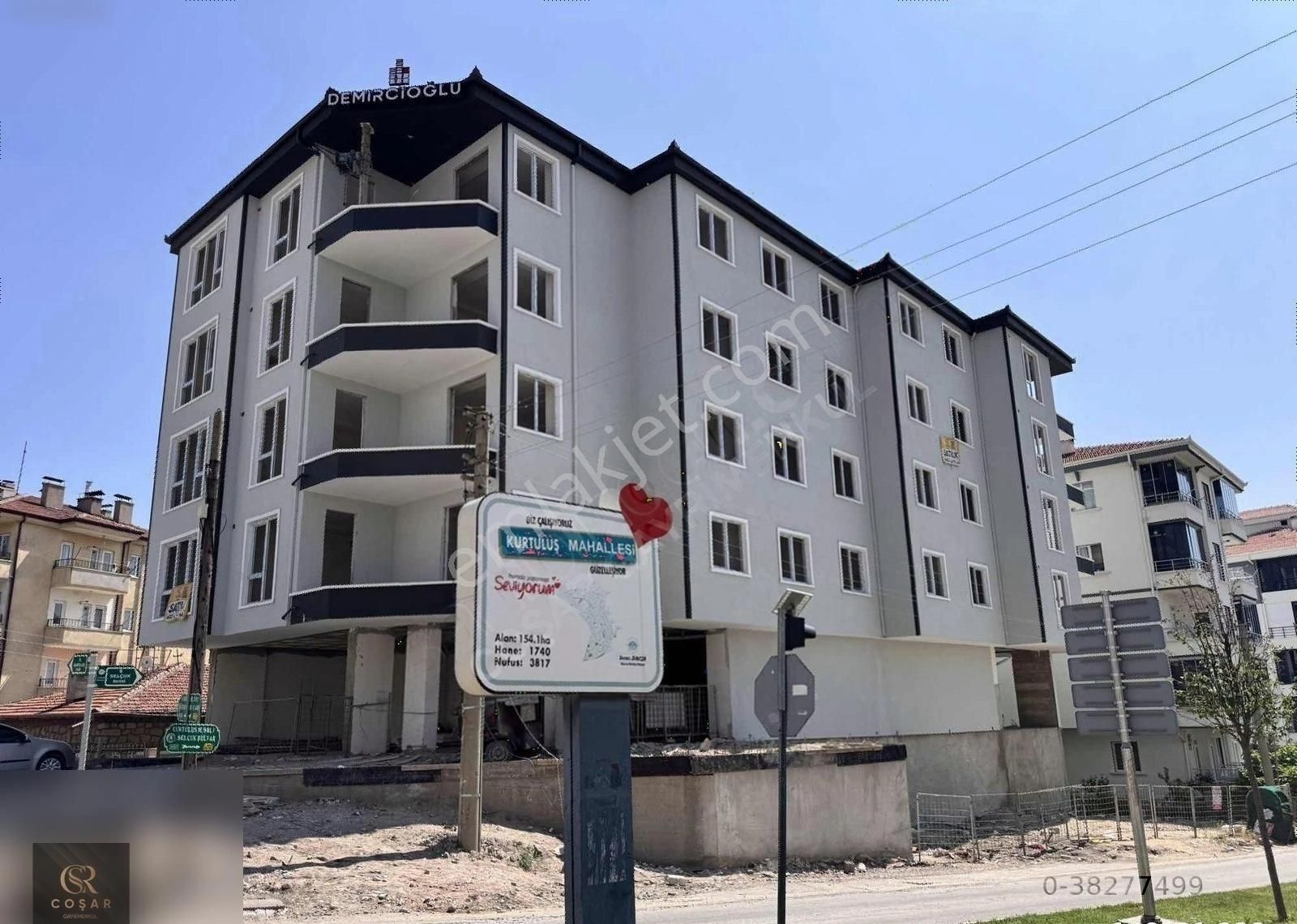 -coşar Gayrimenkul-kurtuluşanacad. 4 Yol Cephe Satılık3+1 Lüks