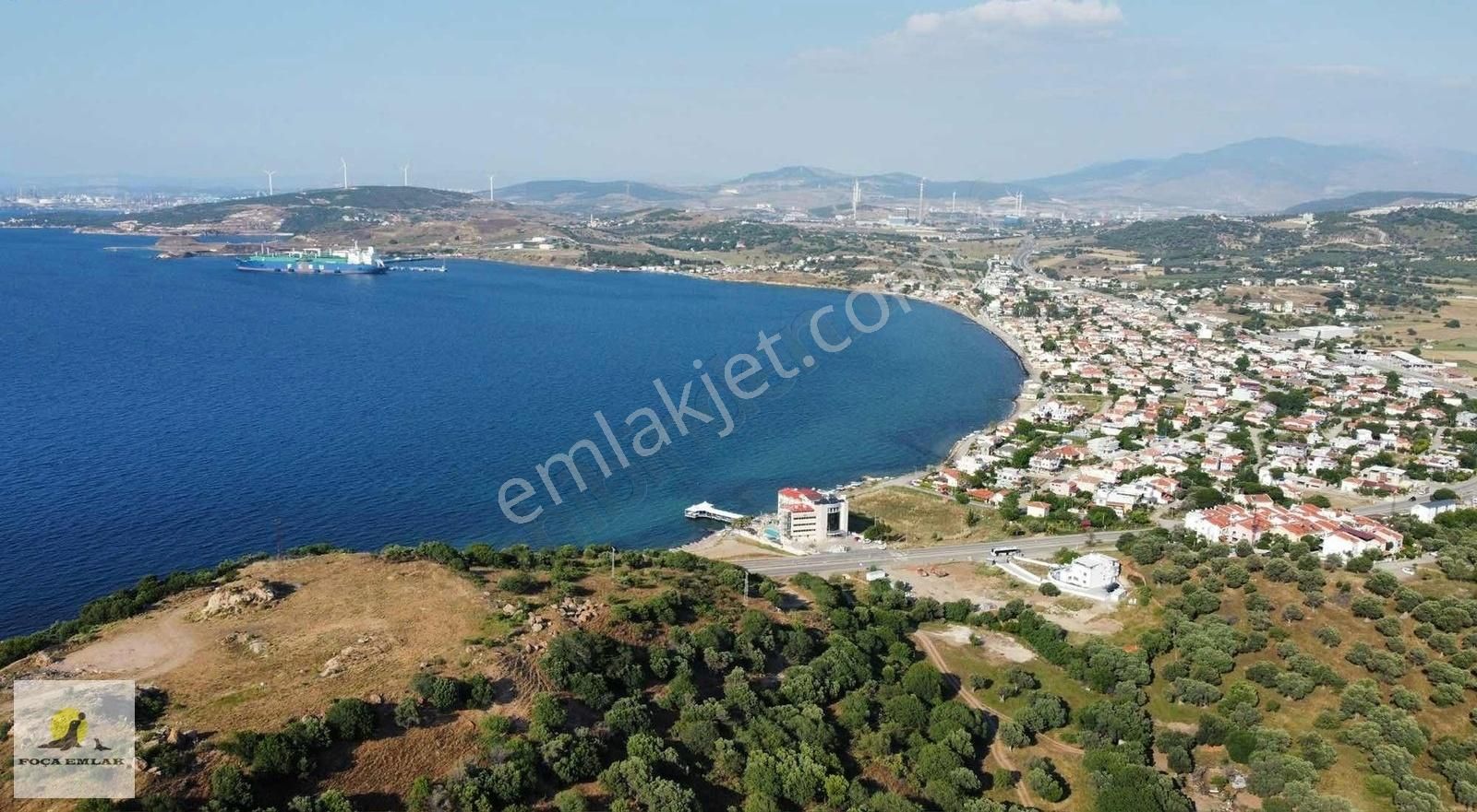 Yeni Foça Donatkent Te Satılık Full Deniz Manzaralı Arsa
