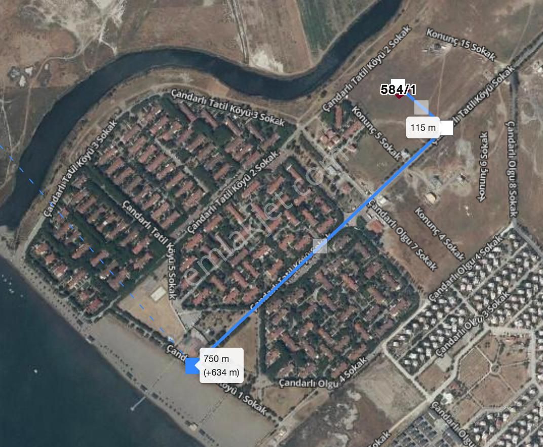 Smyrna Team' Den Dikili, Çandarlı' Da 15/30 İmarlı Satılık Arsa