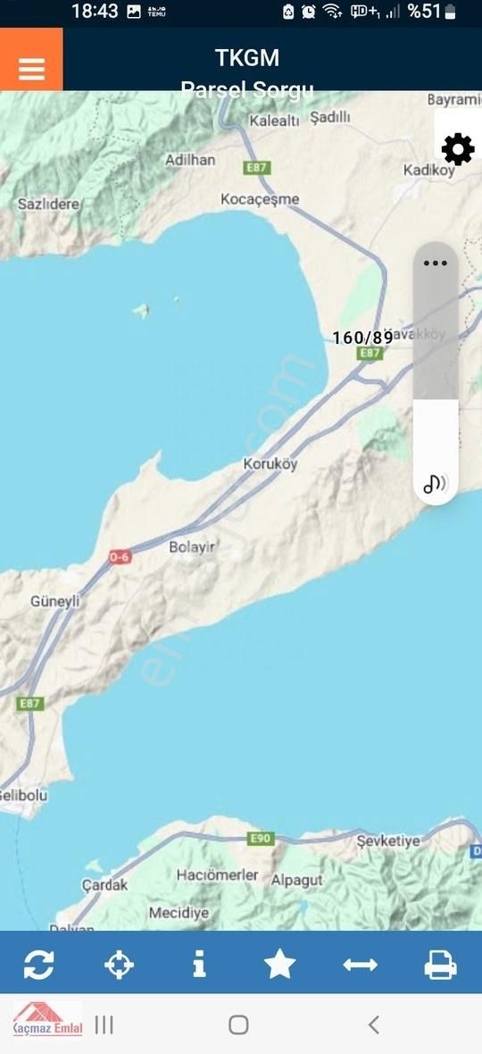 Gelibolu Kavak Köy Nehire Sıfır Yatırımlık Tarla Denize 1,5 Km.