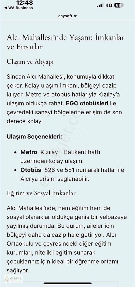 Satılık 3+1 Daire Zemin Kat