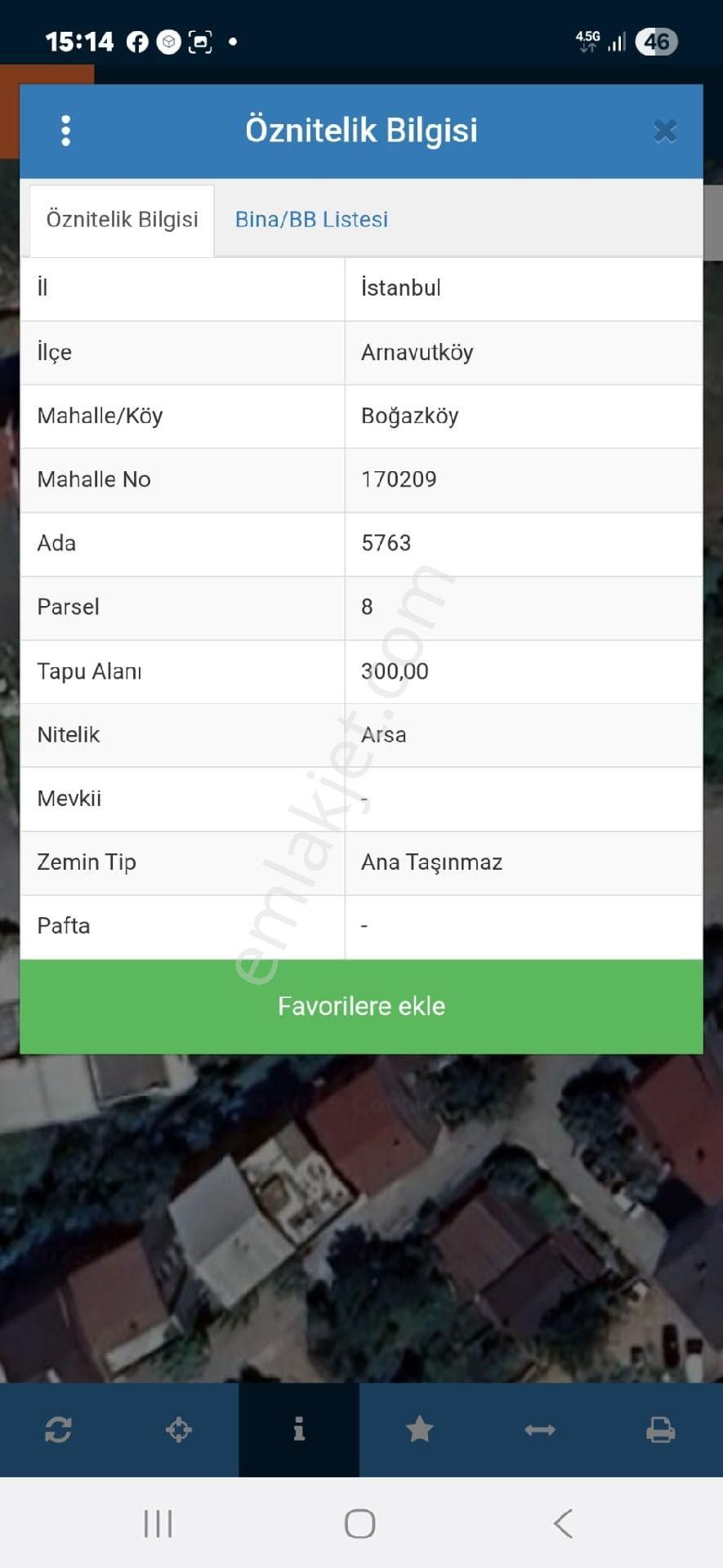 Arnavutköy Boğazköy'de Satılık İmarlı Arsa