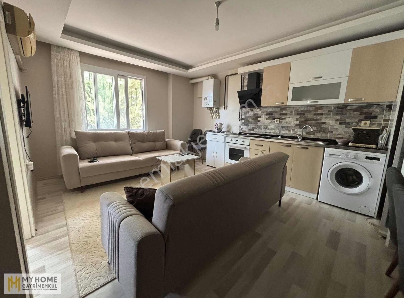 Myhome.'dan Çiftlikköy'de Aylık Ödemeli Eşyalı 1+1 Kiralık Daire
