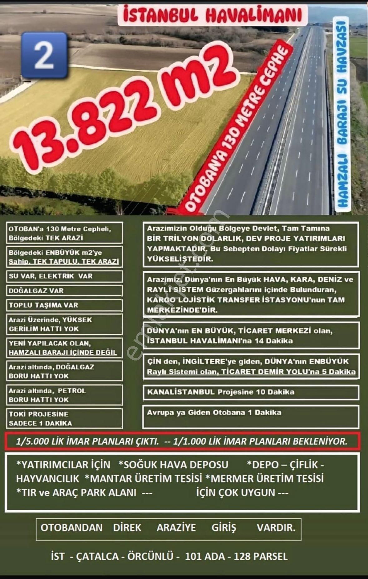 Realite Tapudan İstanbul Da Satılık Tarla