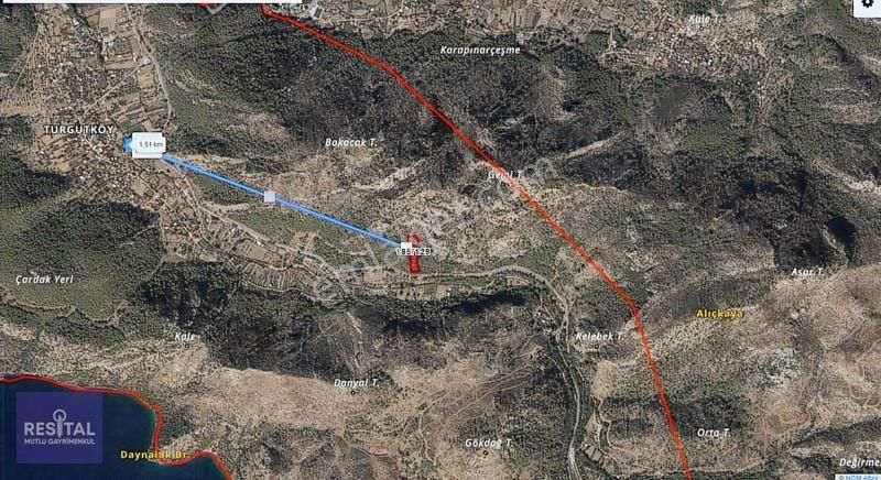 Rs Mutlu Muğla Marmaris Turgut Ta Satılık 7.112 M2 Satılık Arazi