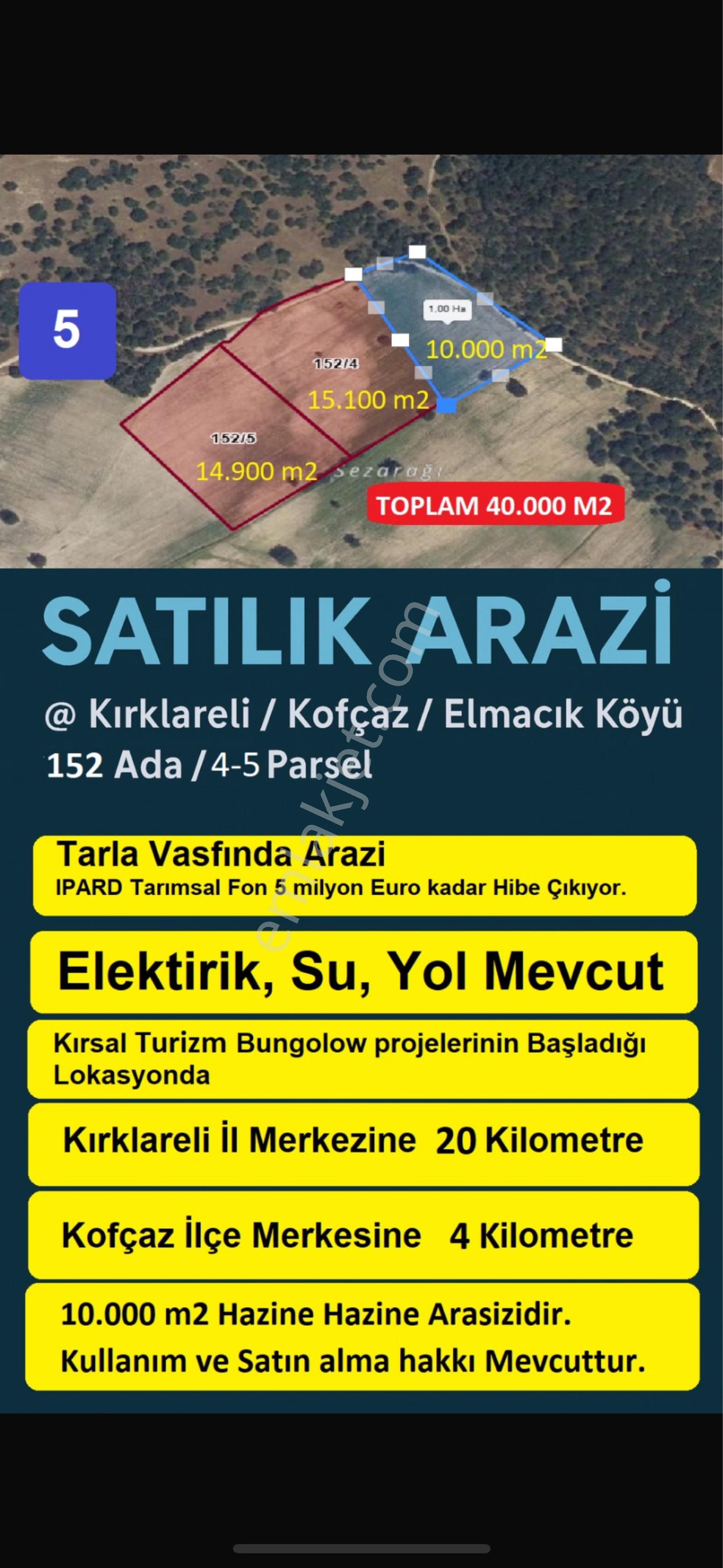Realite Tapudan Satılık Tarla