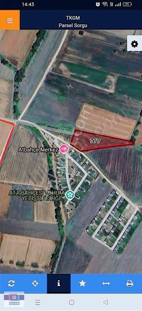 Bursa Nilüfer Çatalağıl Da Hobi Bahçelerine Yakın Satılık Tarla