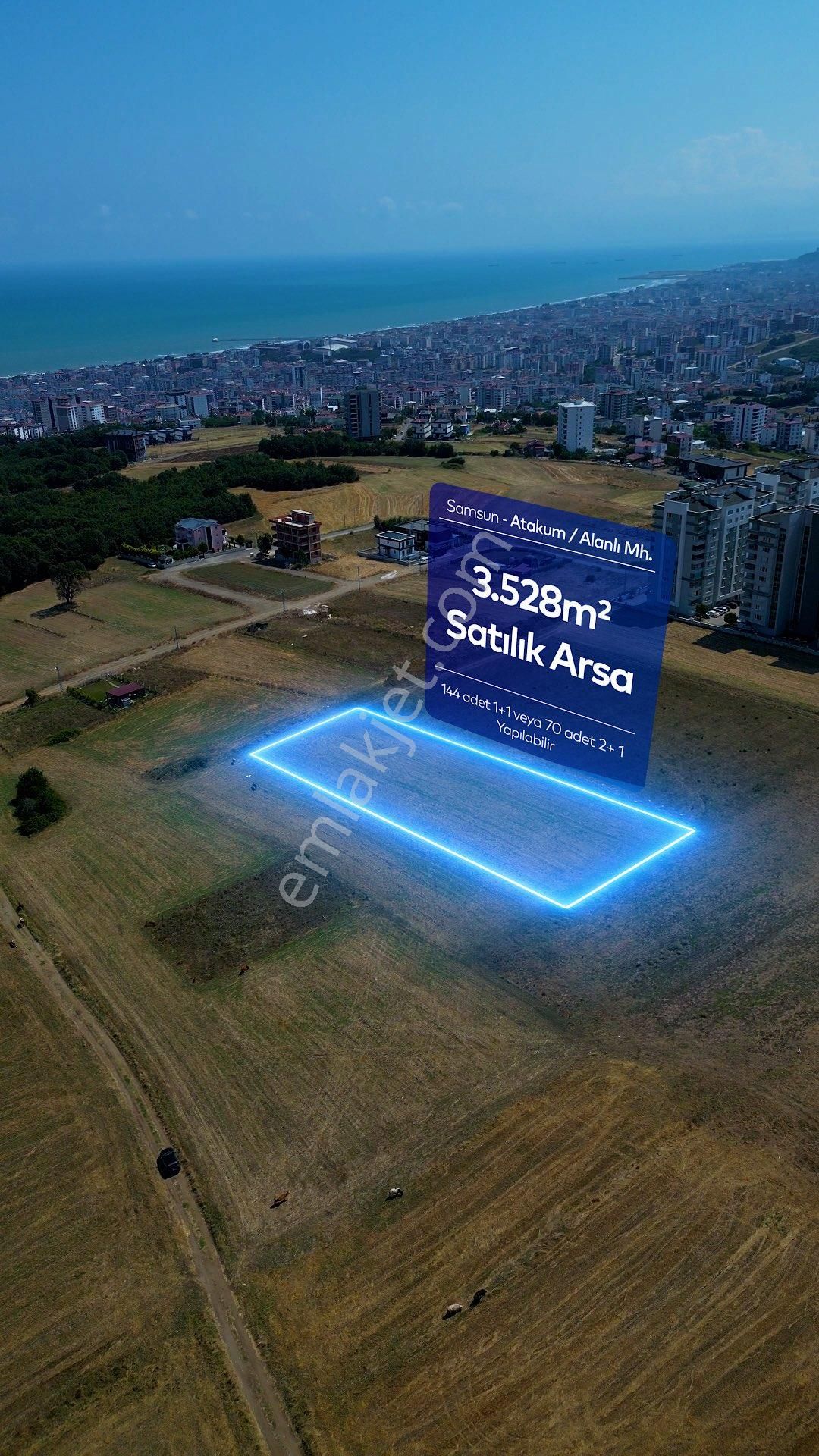 Samsun Atakum Alanlıda 3528 M2 Satılık Araa
