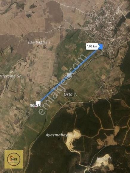 Edirne Keşan Mecidiyeköy 135 Ada 21 Parsel 1916 M2 Arazi