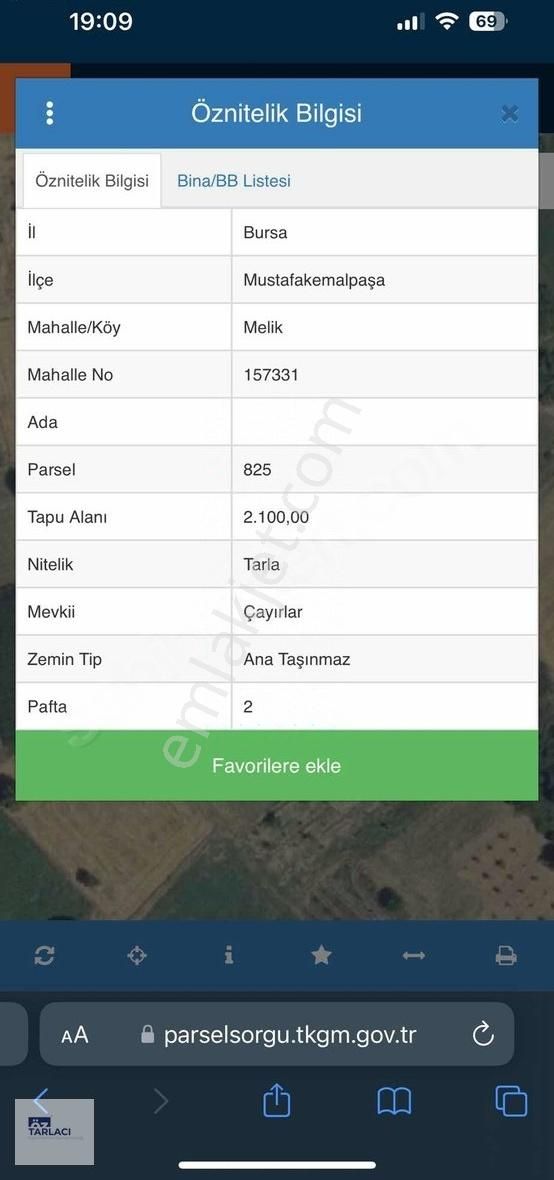 Mkp Melik'de 2100m² Tarla