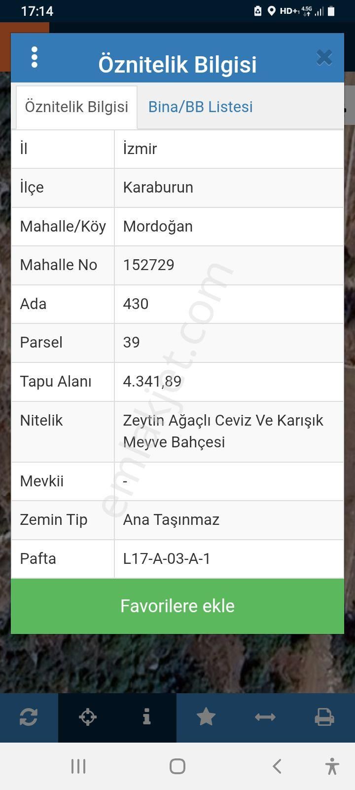 Mor Çiçek Emlak Mordoğan Çatalkaya Mevki Tarla - Görsel 5