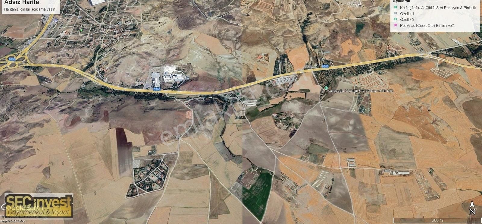 Gölbaşı Oğulbeyde Tek Tapu Satılık Arsa