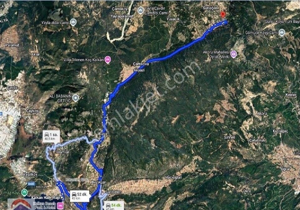 Acil Satılık Kaş Beldibi'nde Doğa İçinde Büyük Hisse Tarla Fırsatı! 3.735m² - Görsel 4