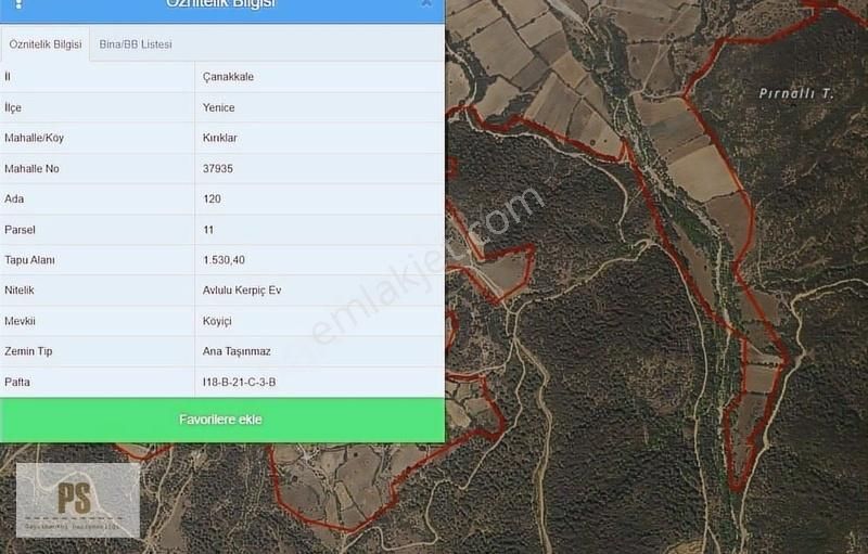 Ps Projeden Çanakkale Yenice Kırıklar Köyünde Kaz Dağları Arsa - Görsel 5