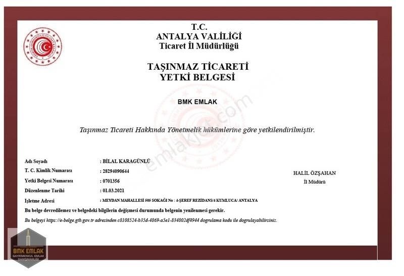 Bmk Emlaktan Antalya Kumluca Yeşilköyde Satılık Zeytin Bahçesi - Görsel 2