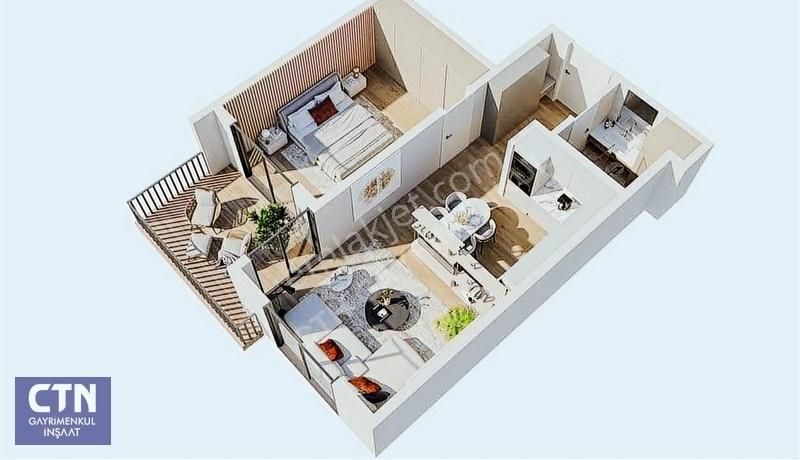 Athena Panaroma'da Full Deniz Manz. Eşyalı Ultralux 1+1
