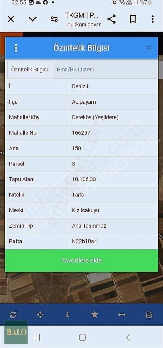 Denizli Acıpayamda Yarı Fiyatına Acil Satılık Tarla - Görsel 5