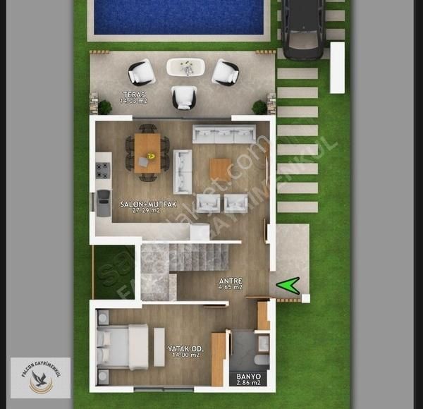 Falcon Dan Babataşı Muhteşem Villa - Görsel 7