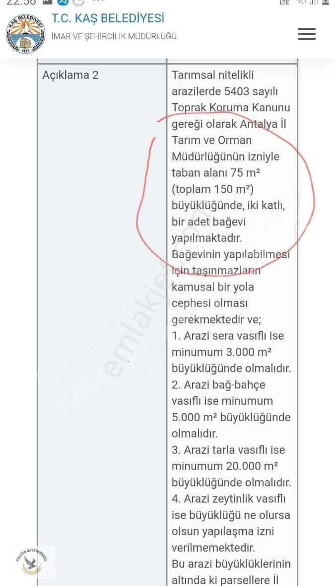 Falcon 'dan Kaş Ova'da 4956 M2 Fırsat Sera Arazizi - Görsel 3
