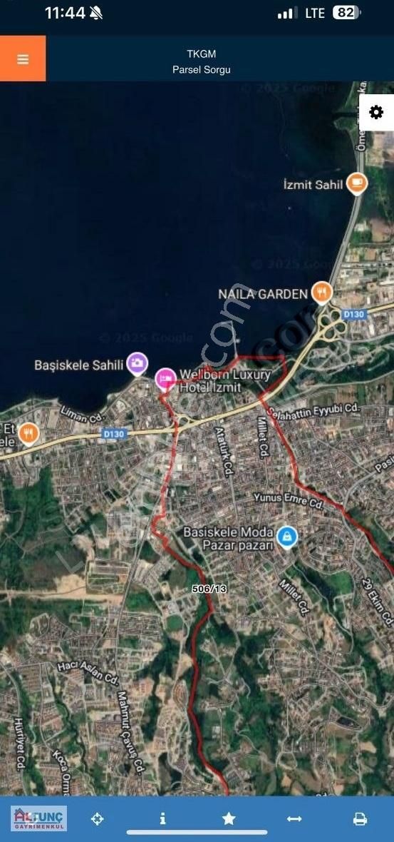 Altunç`dan Kocaeli Başiskele Ş.döngel Mh Satılık Arsa