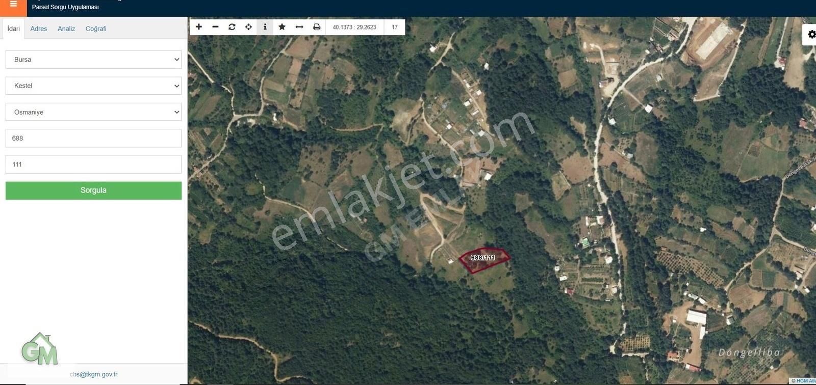 Gm Den Kestel Osmaniyede 2 Dönüm Satılık Tarla - Görsel 2
