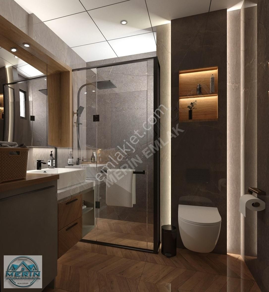 Sıfır 1+1 | Havuzlu Sitede | Yerden Isıtmalı | Kapalı Otoparklı - Görsel 24