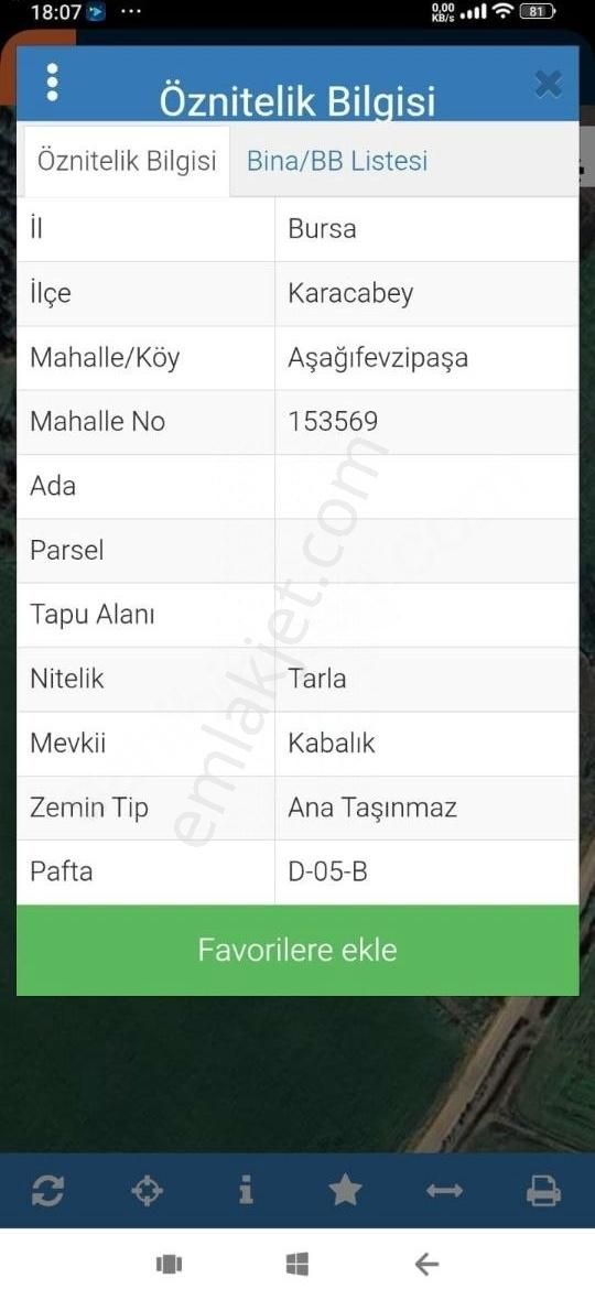 Aşağı Fevzipaşa Da Uygun Satılık Tarla Bandırma Yoluna Çok Yakın - Görsel 2