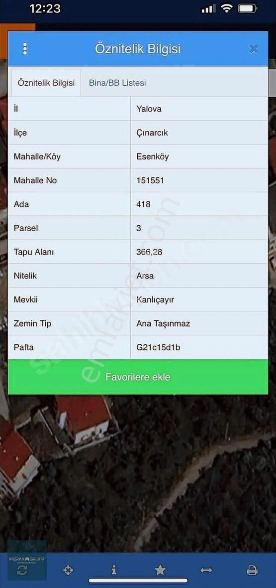 Esenköy De Konut İmarlı Ful Deniz Manzaralı Satılık Arsa