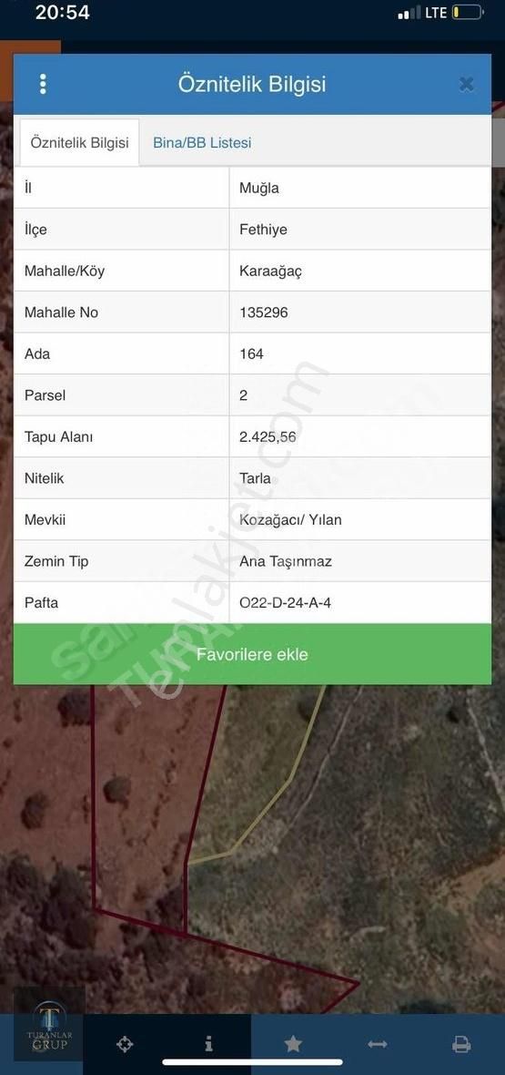 Turanlar Gruptan Satılık Karaağaç Mevki Tarla