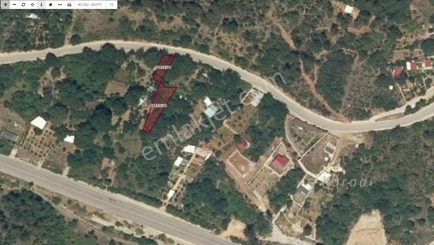 Bursa Osmangazi Uludağ Tuzaklı Köyü Satılık Arsa 523m2 - Görsel 3