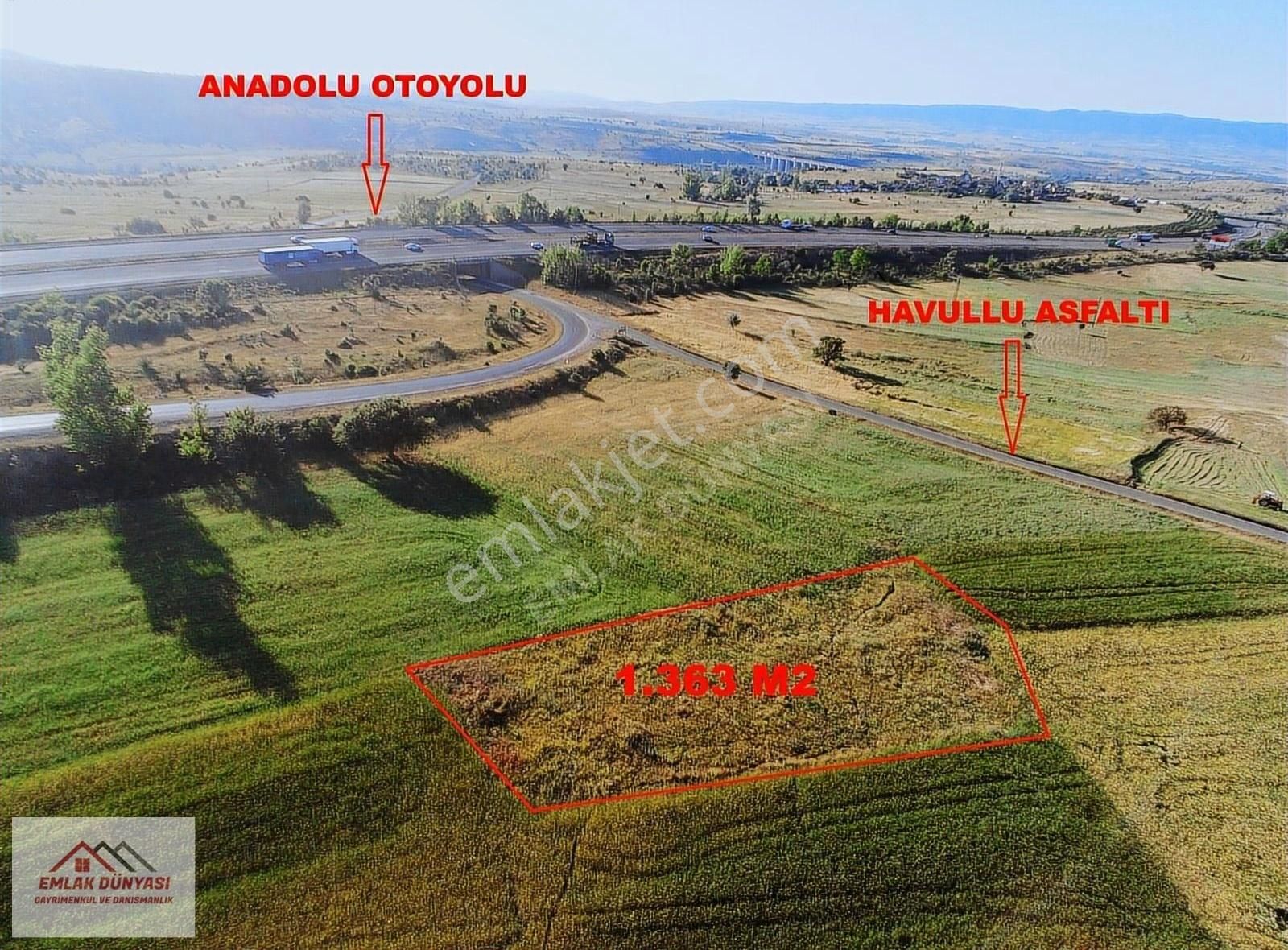 Bolu Gerede Havullu Köyünde Otoban Kenarı 1.363 M2 Tarla