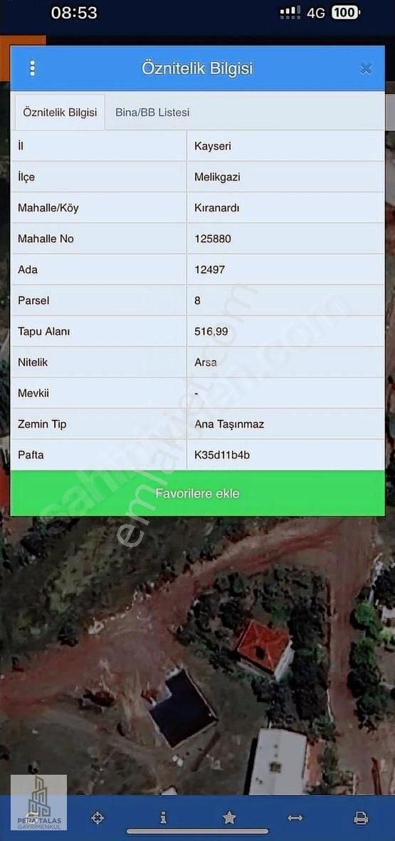 Kıranardında 516 M² Villa Parseli Talasa 4 Km Mesafe De!